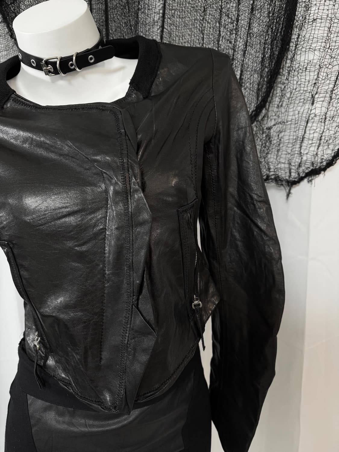 leather detail jacket 상품이미지2