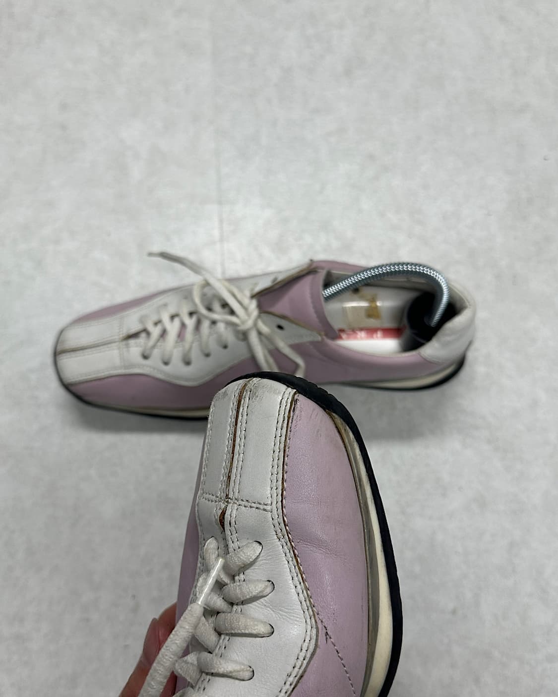 Prada pink leather shoes 상품이미지7