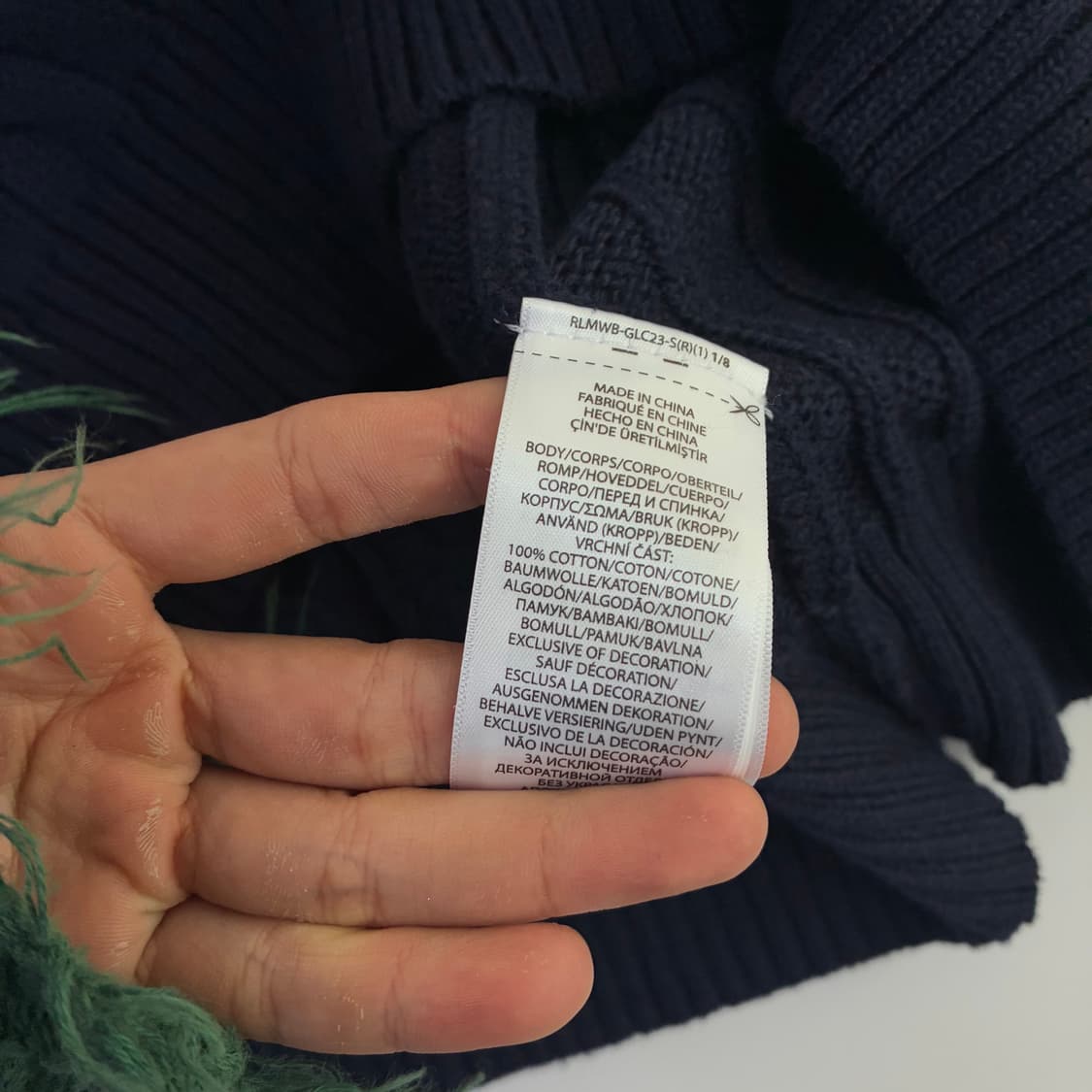 Polo 폴로 랄프로렌 신형 네이비 케이블 니트 상품이미지5