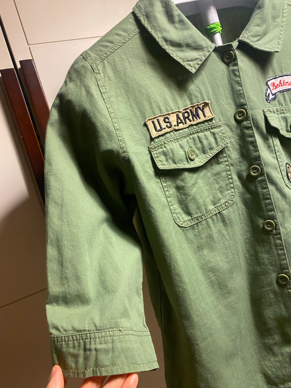 세브라디칼 카키 야상 셔츠 M 상품이미지3