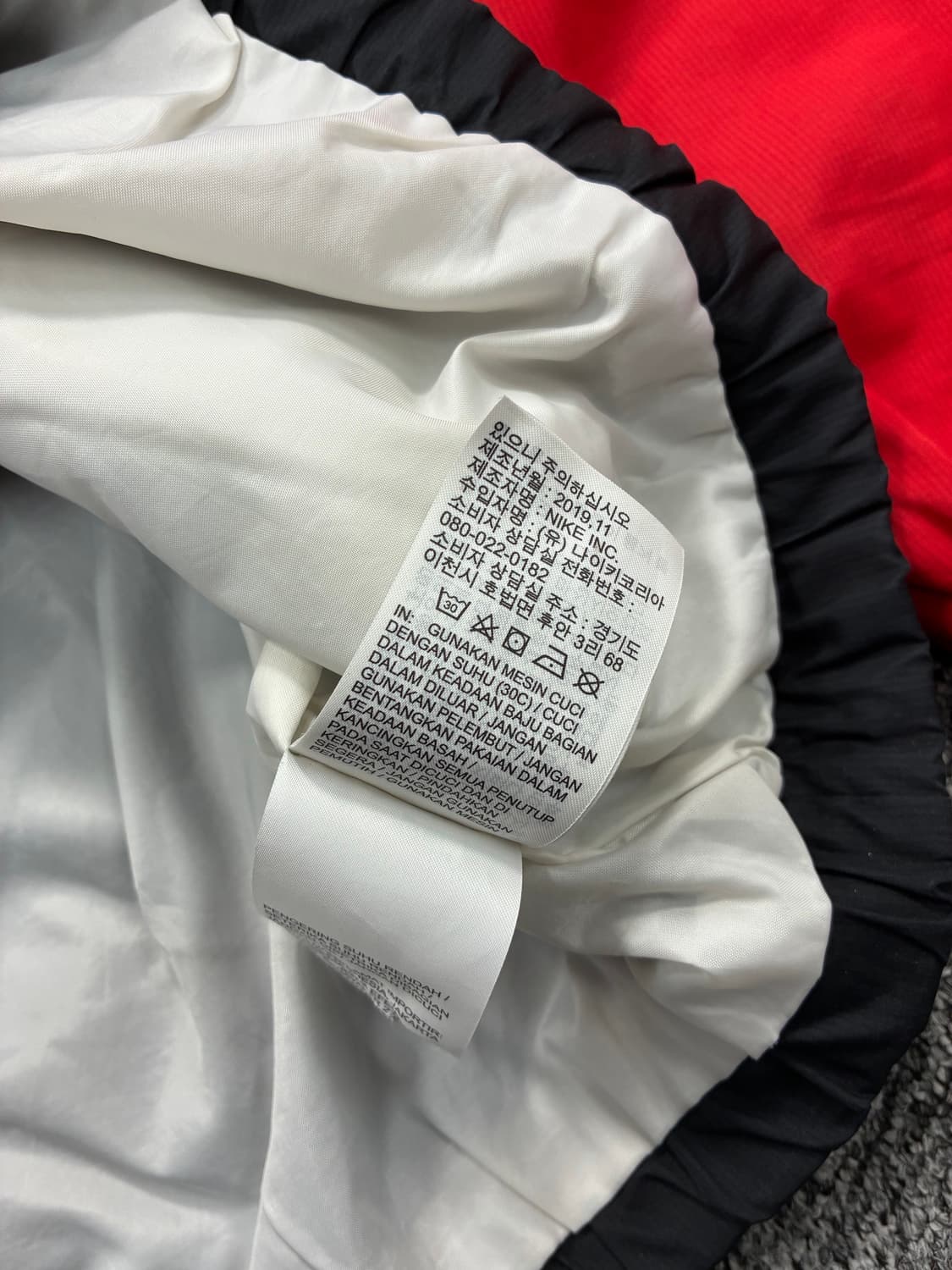 나이키 NSW 에어 블랙 레드 우븐 아노락 XL 상품이미지8