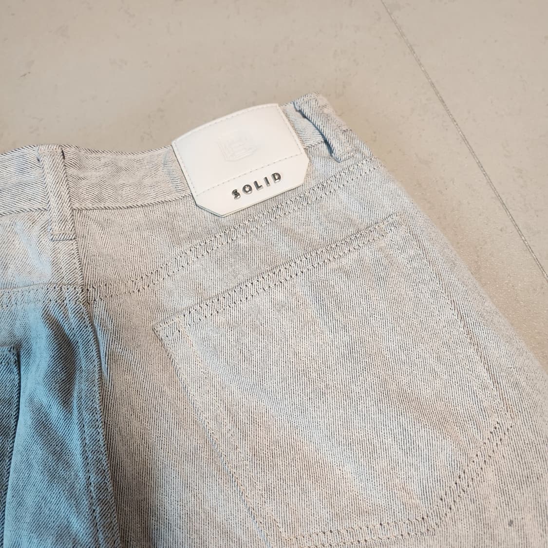 솔리드옴므 라이트 그레이 스트레이트 팬츠 상품이미지7