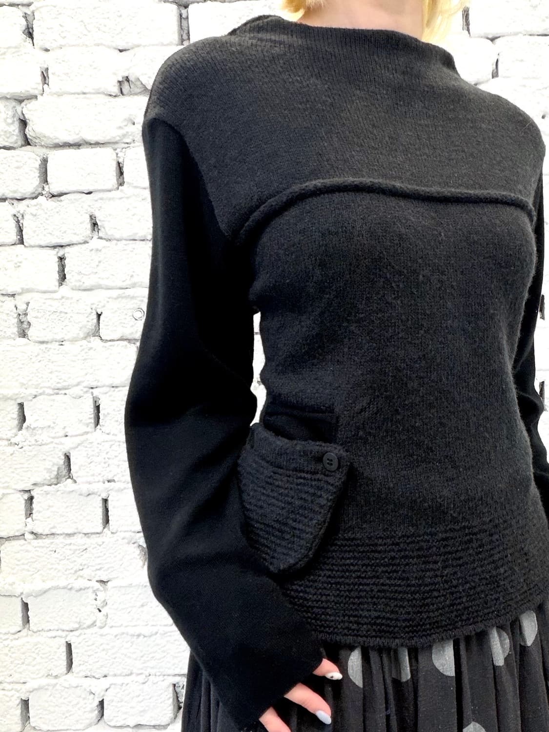 Structured Panel Knit Top 상품이미지2