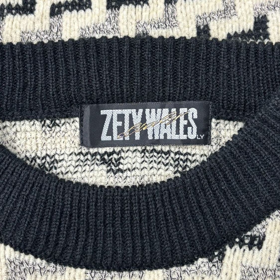 Zety Wales 체크 패턴 니트 V0542 상품이미지5