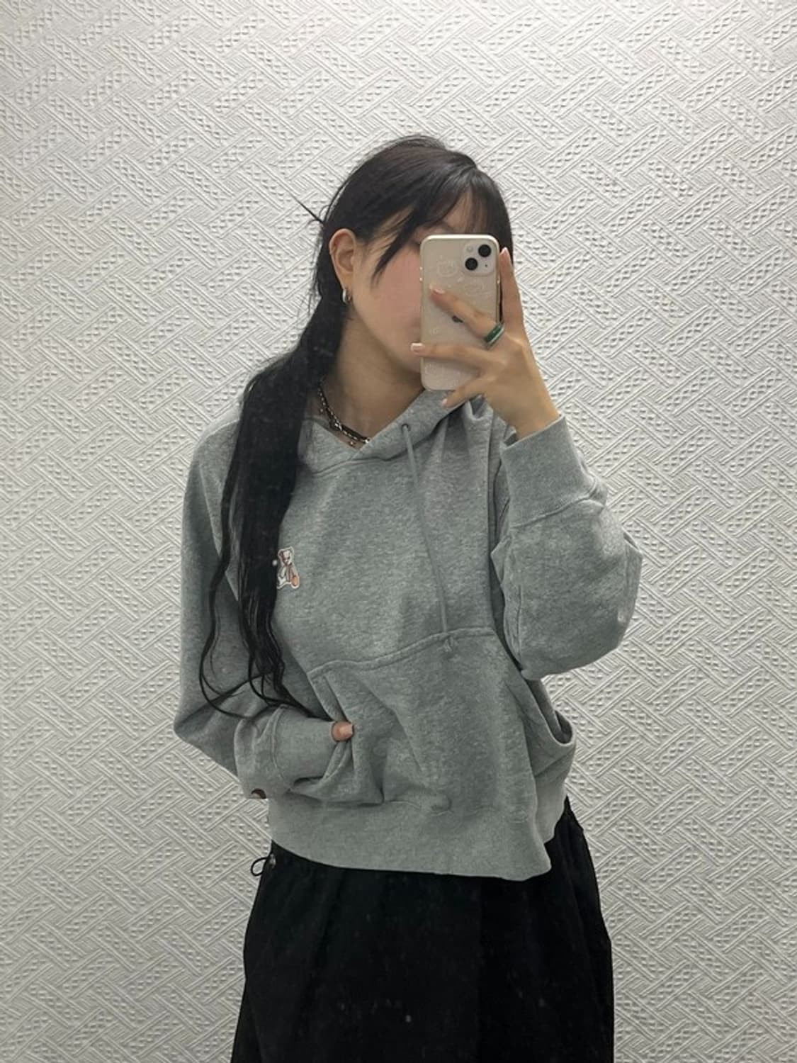 나이키 베어 패치 풀오버 기모 후드티 M C06477 상품이미지1