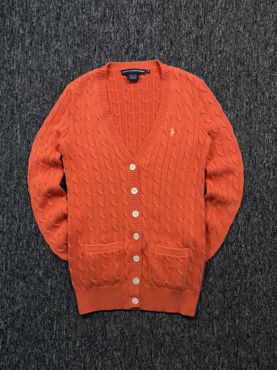 폴로 꽈배기 코튼 니트 가디건 상품이미지3