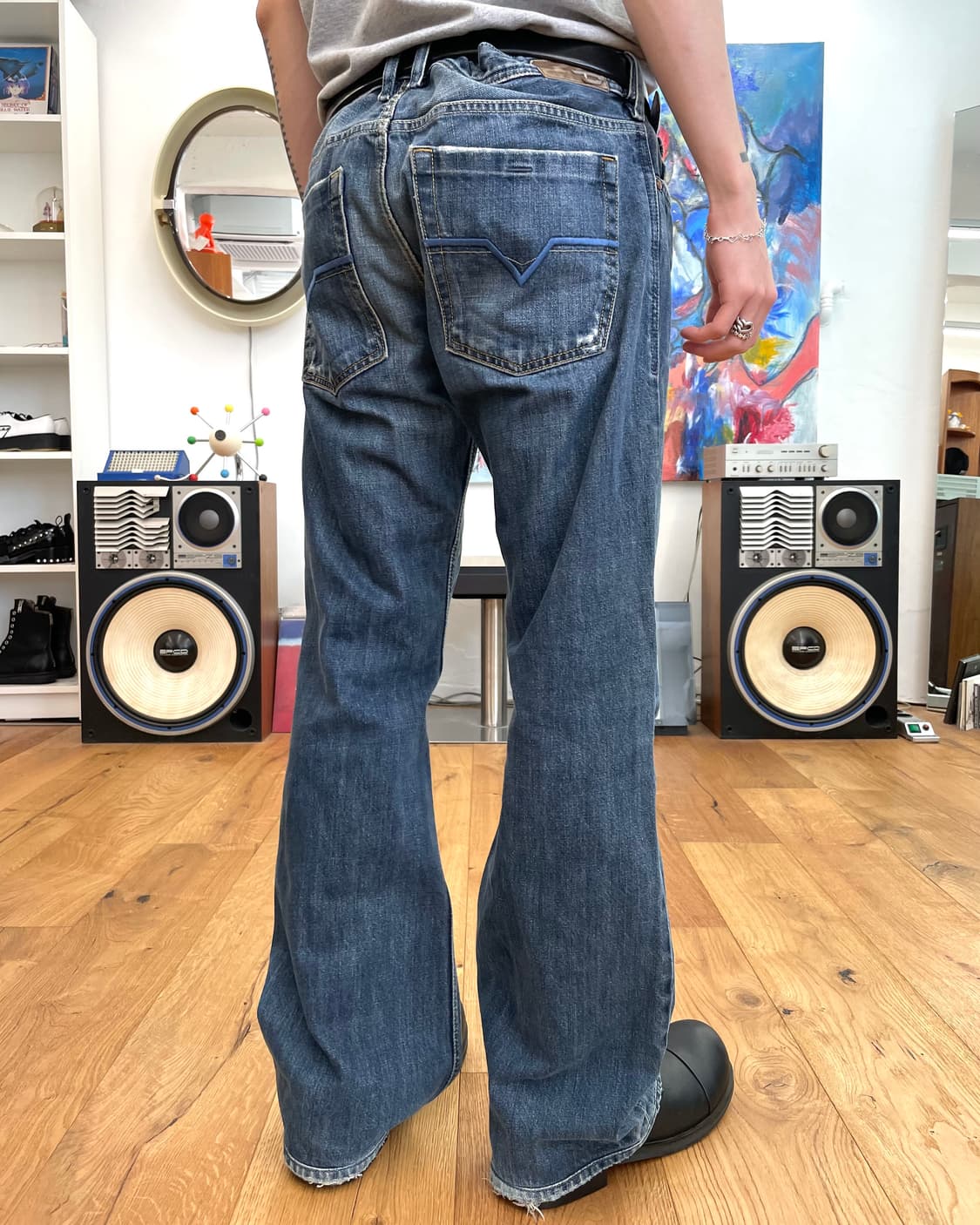 [32] 디젤 플레어 데님 팬츠 상품이미지1