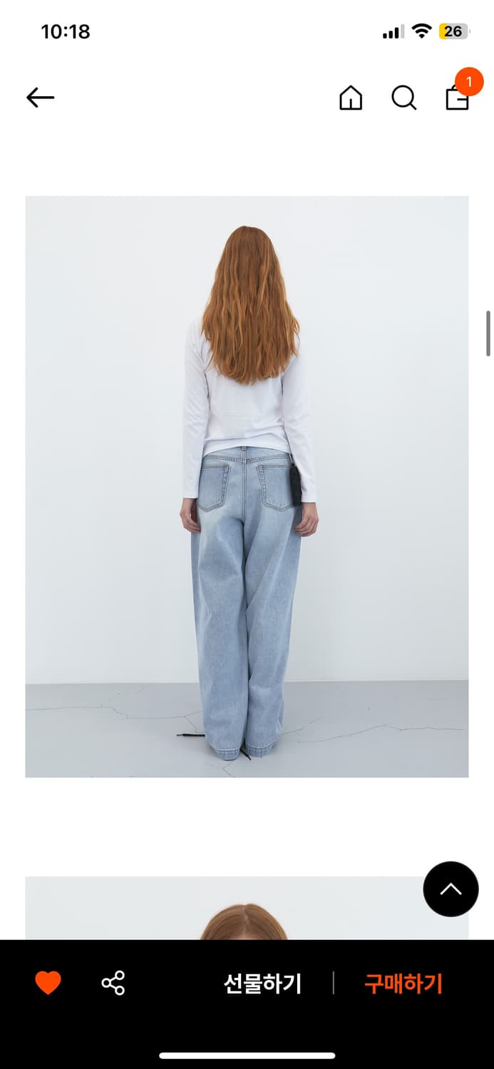 엔조블루스 와이드 빈티지 데님 팬츠 상품이미지4