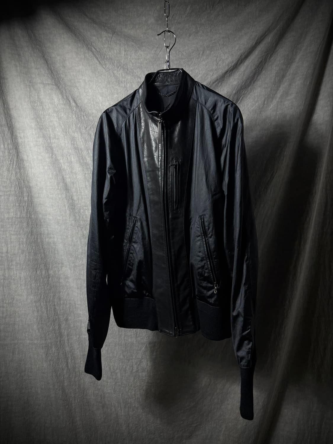 The Viridi Anne Leather Docking Jacket 상품이미지3