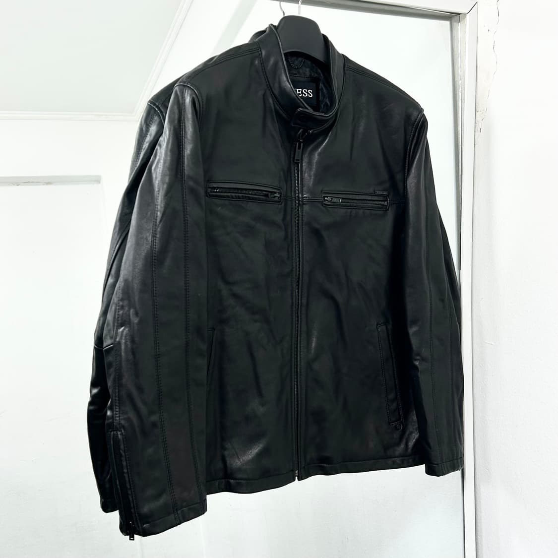 Guess 게스 소가죽 바이커 자켓 상품이미지4