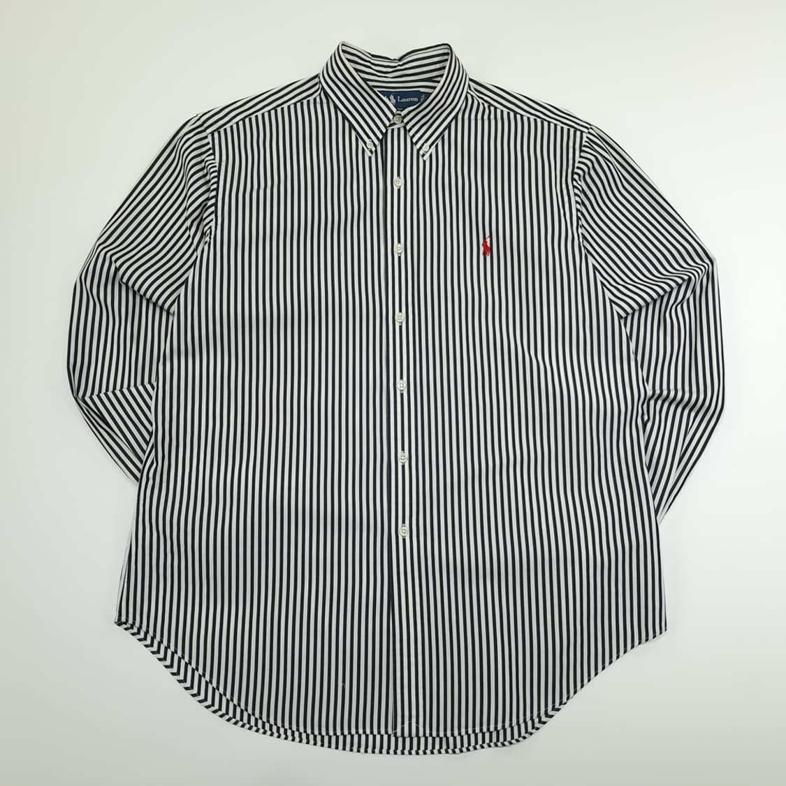 CN884 XL 폴로 랄프로렌 모노 스트라이프 긴팔 셔츠 남방 상품이미지1