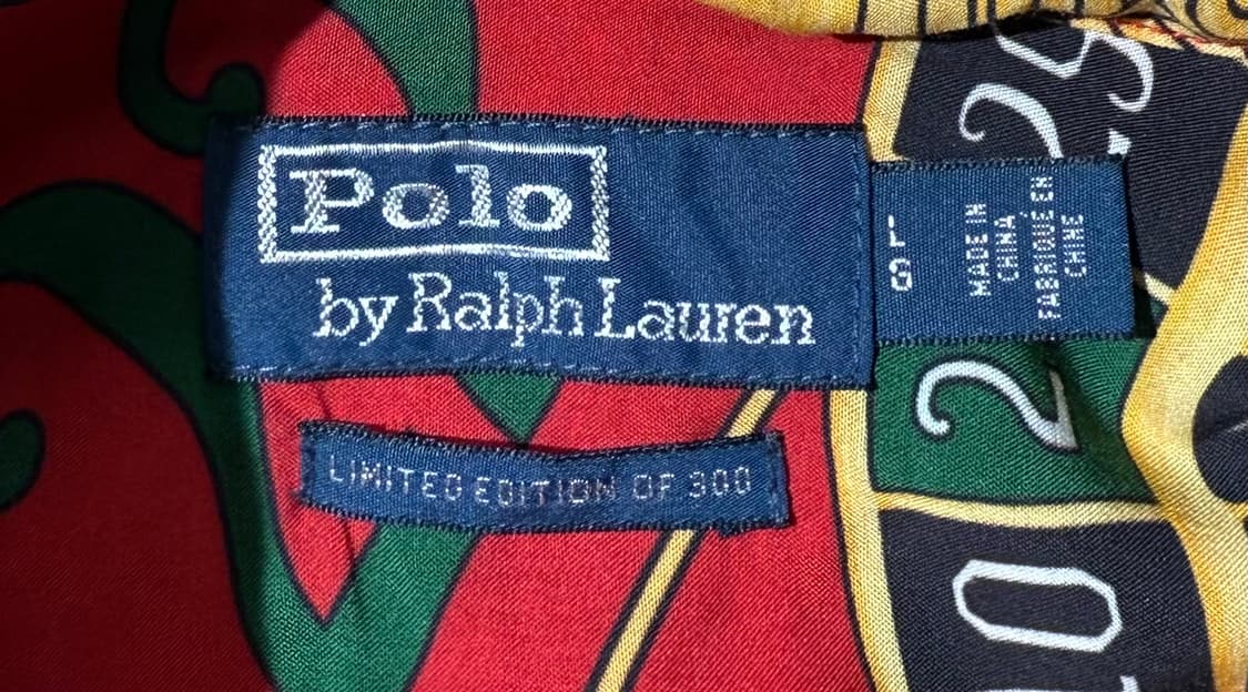 폴로 랄프 로렌 리미티드 에디션300 카지노 풀 프린팅 레이온 셋업 상품이미지6