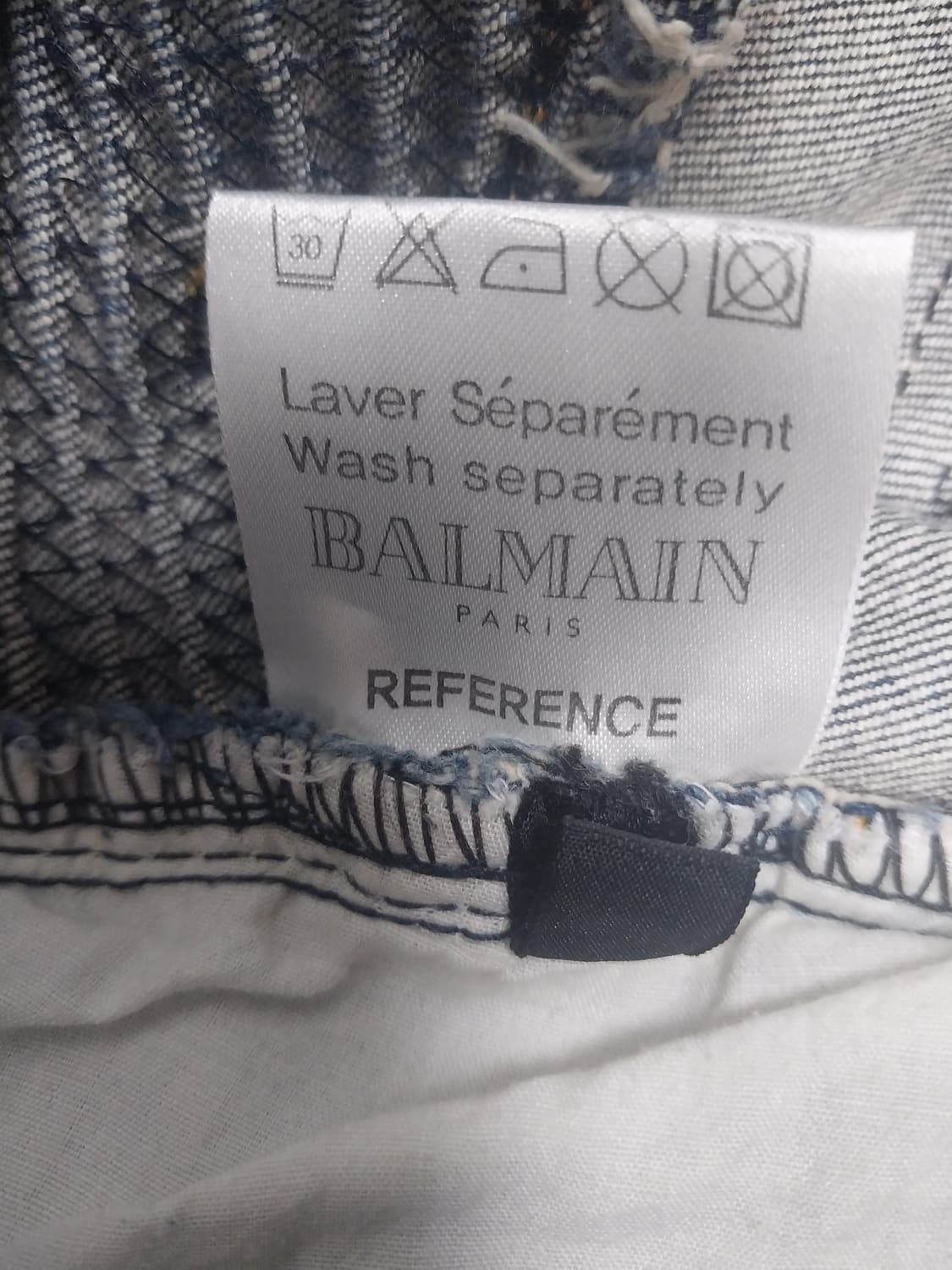 [30] 발망 스크래치 슬림 바이커진 청바지 상품이미지10