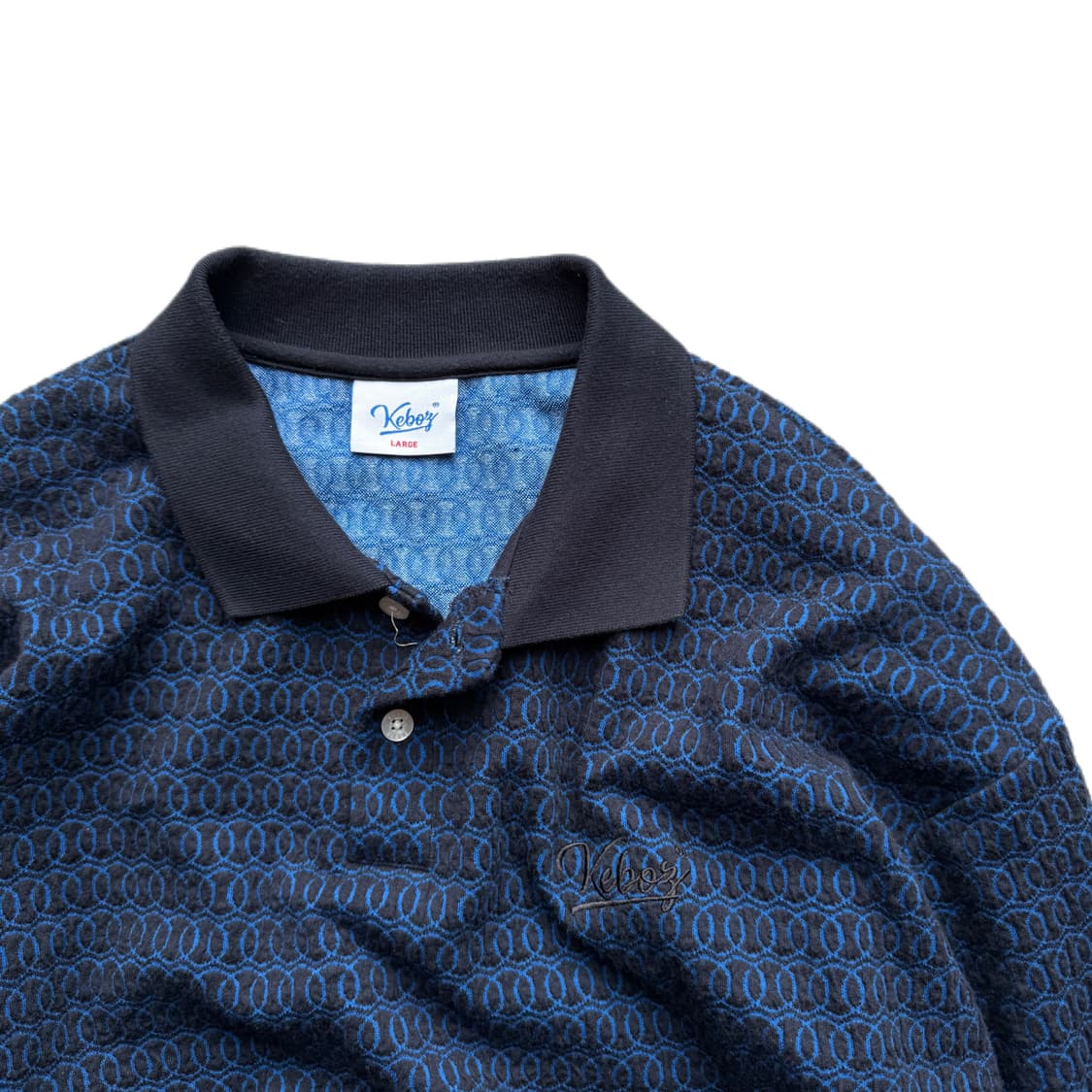 케보즈 자카드 폴로셔츠 L(2XL) 상품이미지3