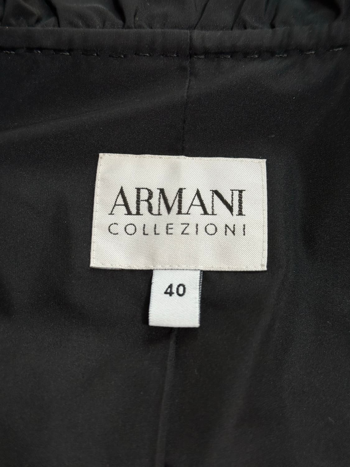 아르마니 콜레지오니 블랙 트렌치 코트 40 상품이미지7
