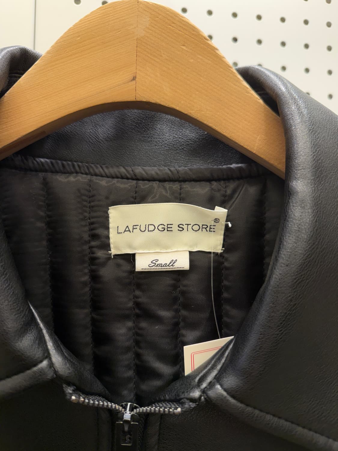 라퍼지스토어 버핑 레더 미니멀 자켓 U1500 상품이미지5