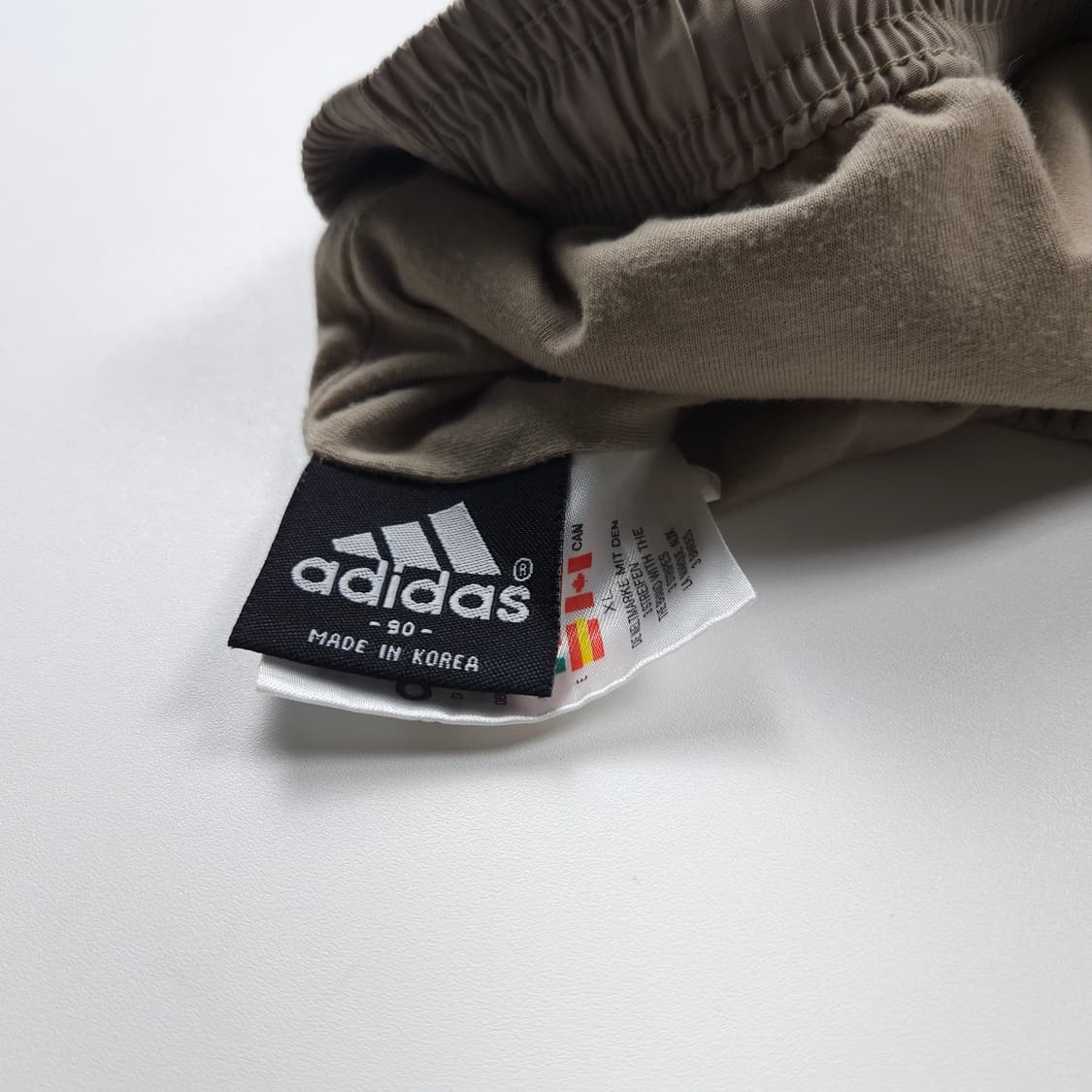 아디다스 올드스쿨 와이드 우븐 트랙팬츠 베이지 (XL) 상품이미지6