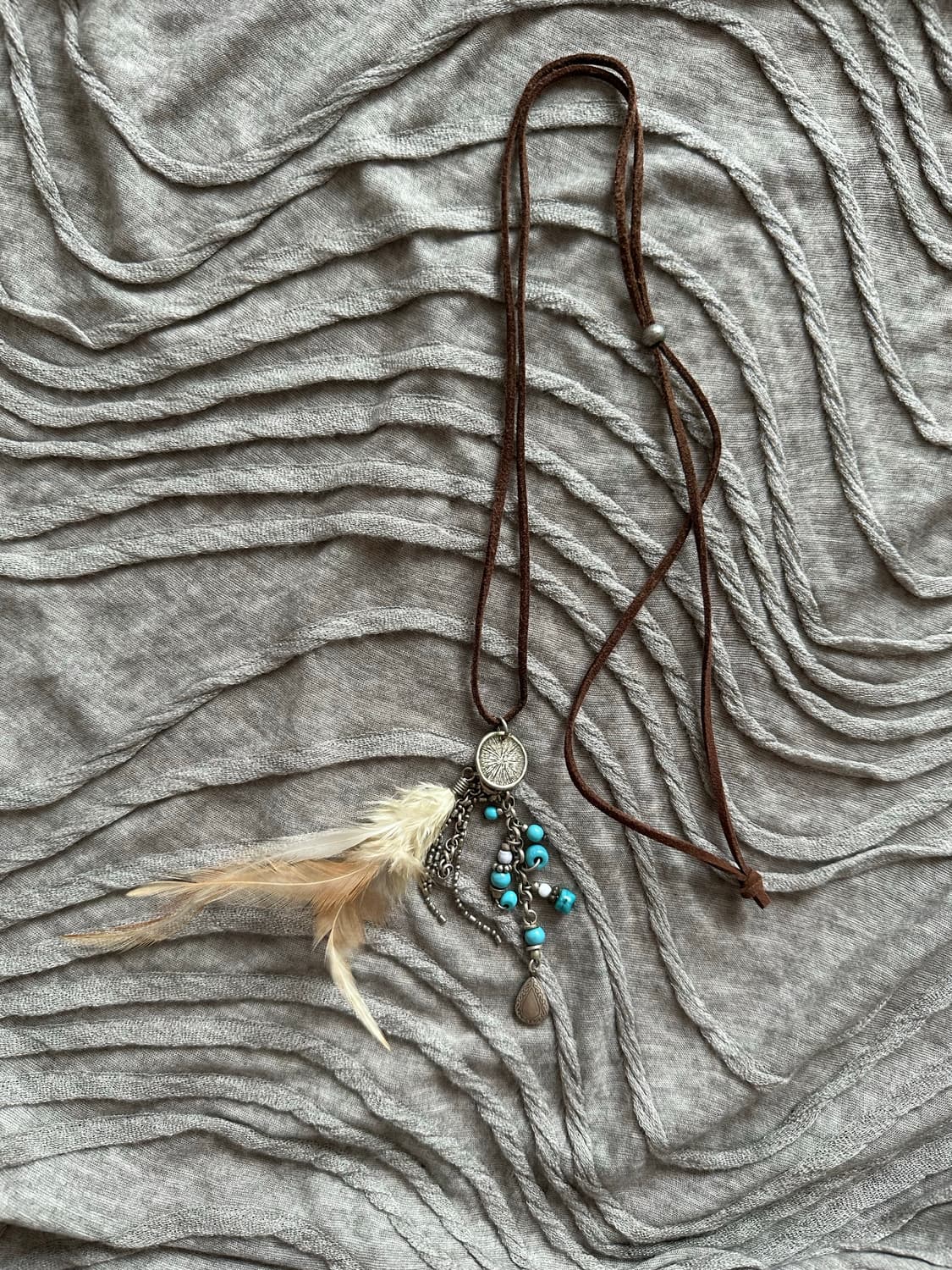 “GOA” feather necklace 상품이미지3