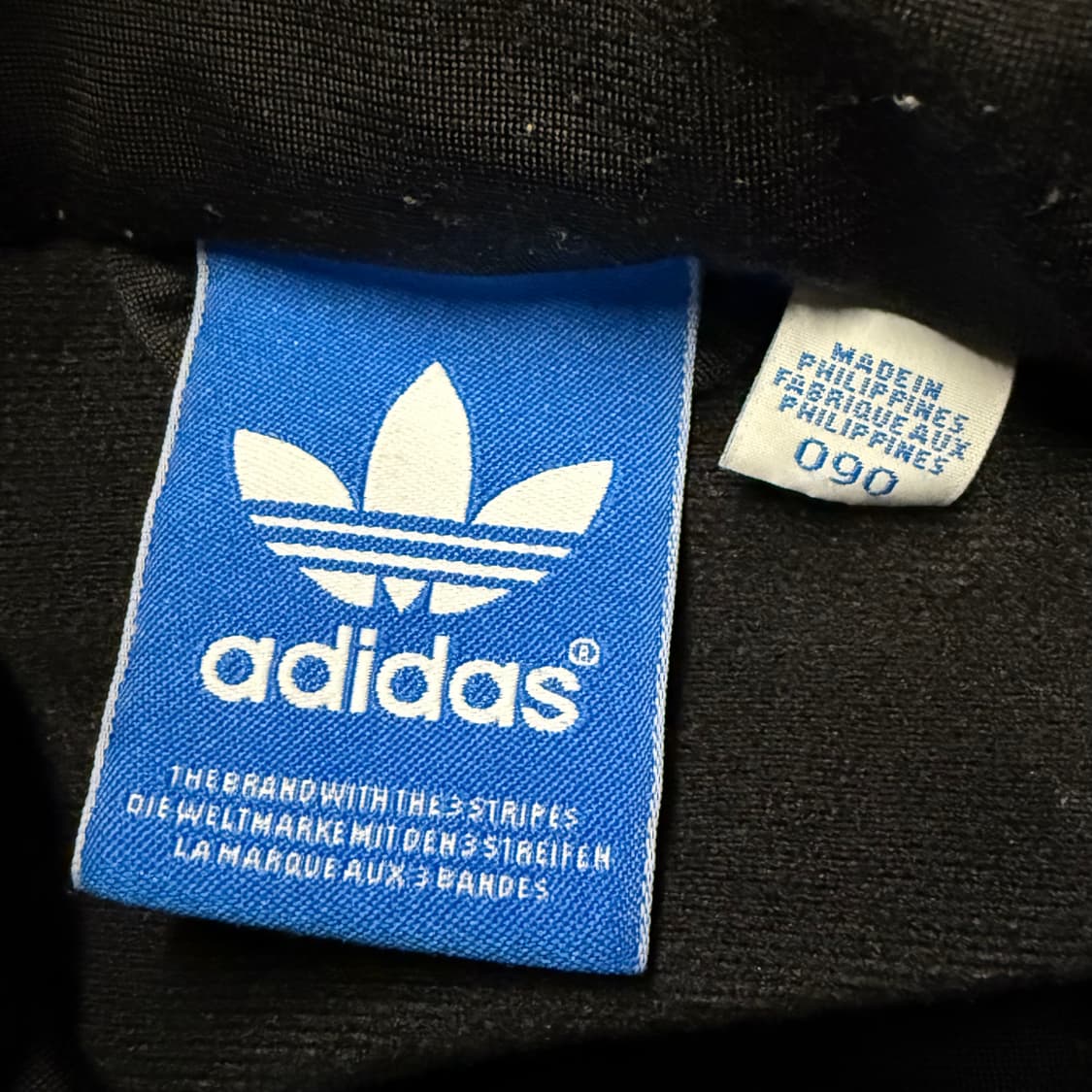 [정품/90] 아디다스 검골 블랙 골드 삼선 트랙탑 져지 b16 상품이미지5
