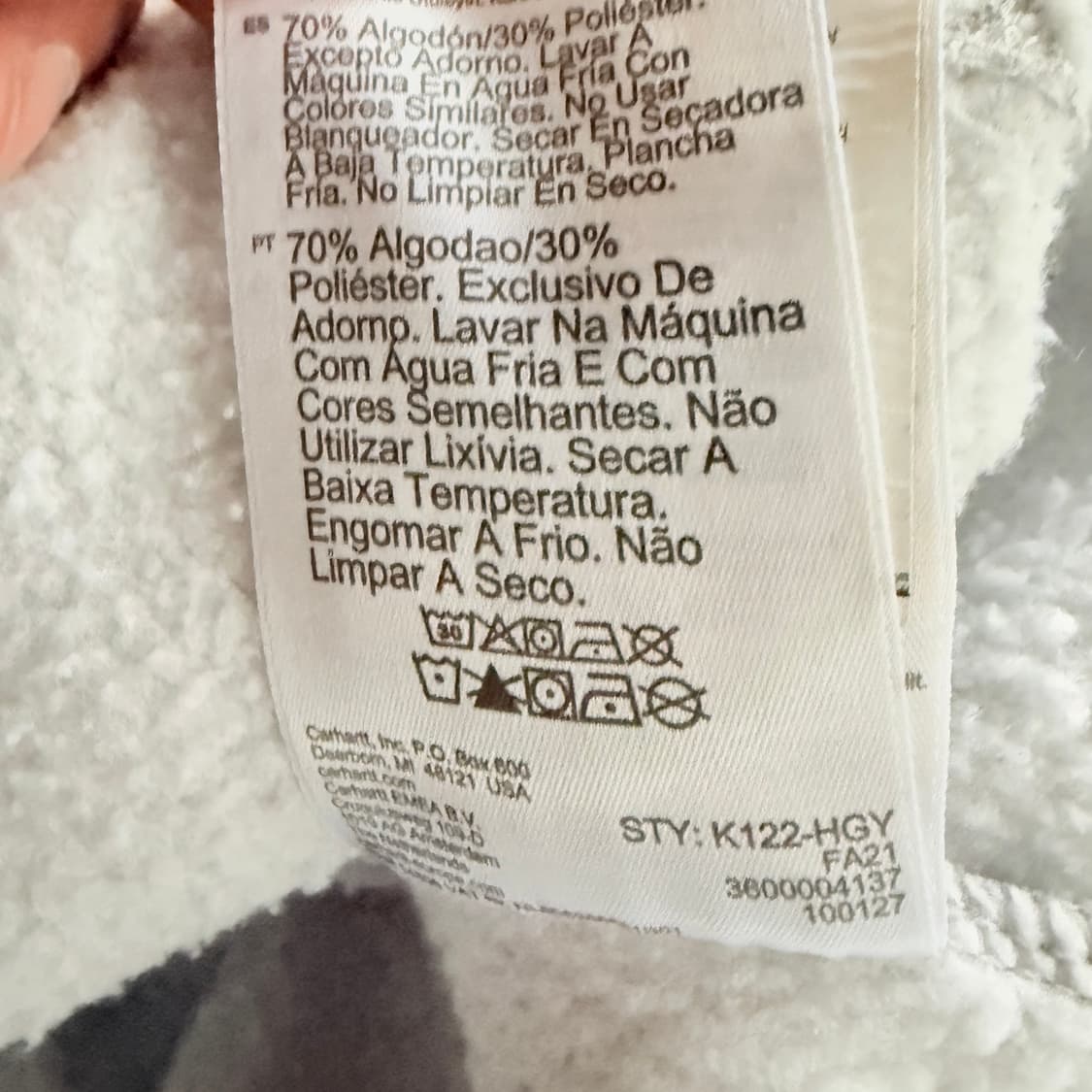 칼하트 루즈핏 후드티  상품이미지9