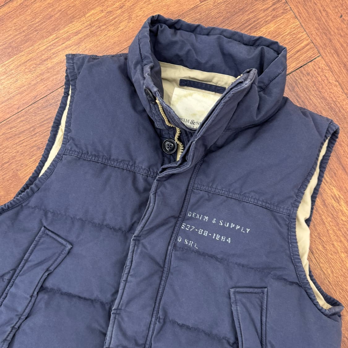 L(105) 폴로 랄프로렌 데님앤서플라이 빈티지 패딩 조끼  상품이미지4