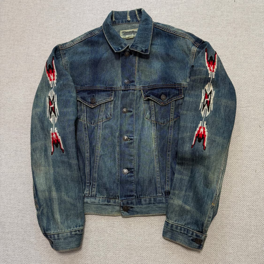 데님 앤 서플라이 랄프로렌 치마요 자수 데님 자켓 상품이미지1