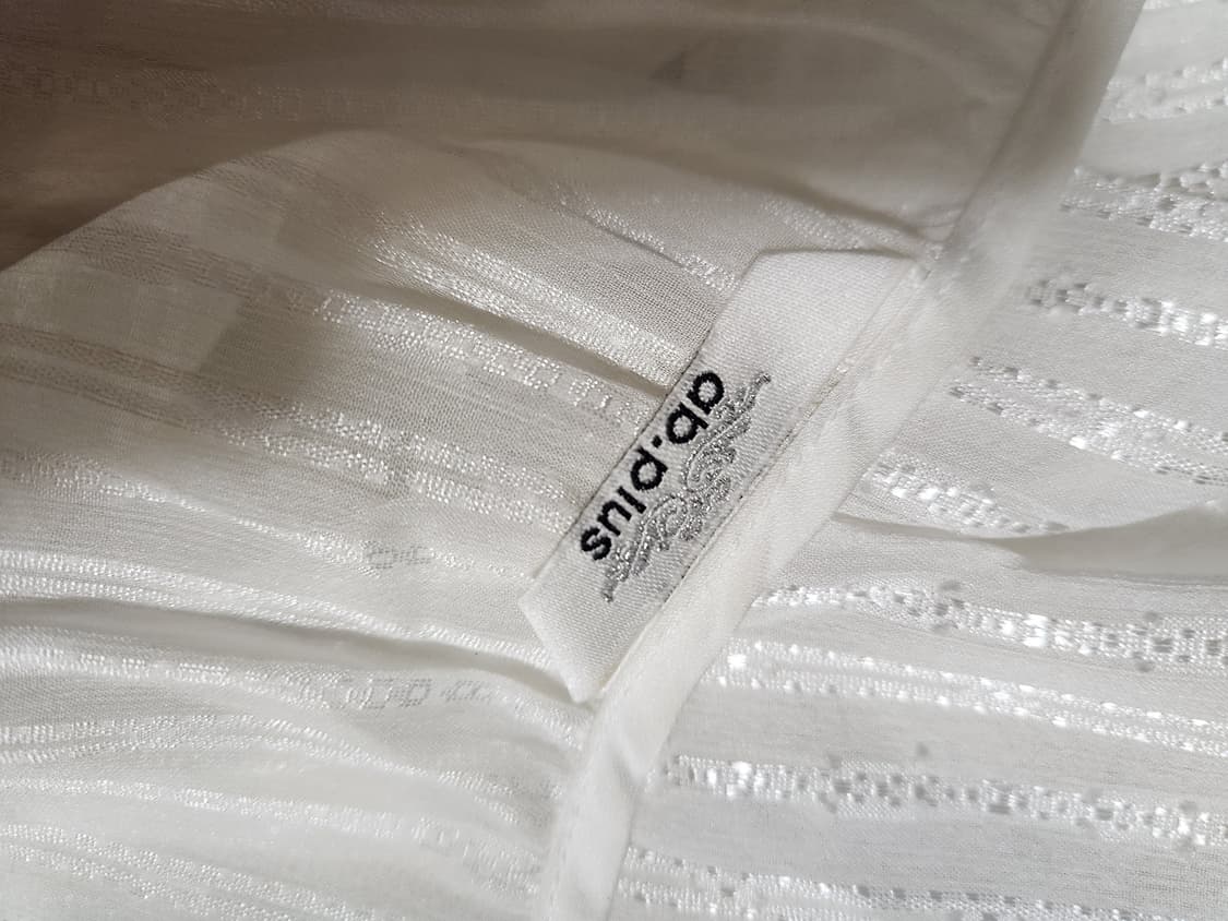 ab.plus 화이트 시스루 프릴 블라우스 미니 원피스 상품이미지4