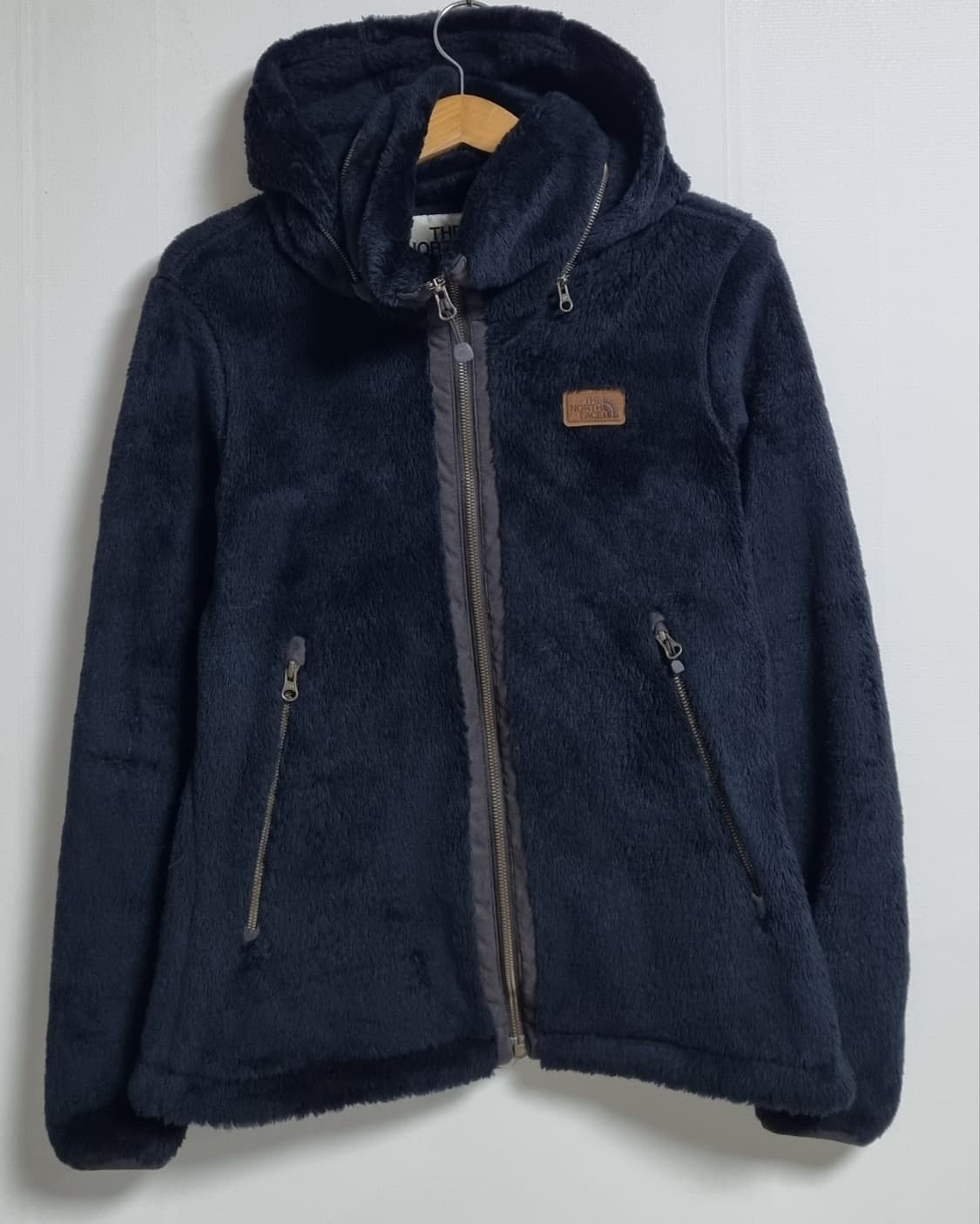 실측 S (55) 노스페이스 블랙 후리스 플리스 후드집업 상품이미지1