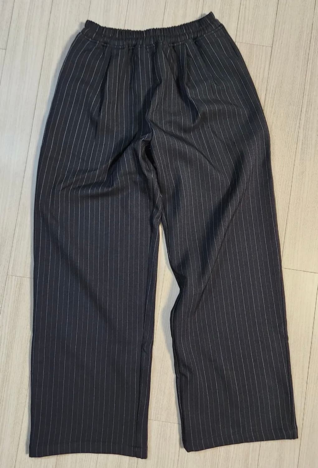 스트라이프 와이드 밴딩 슬랙스 상품이미지4