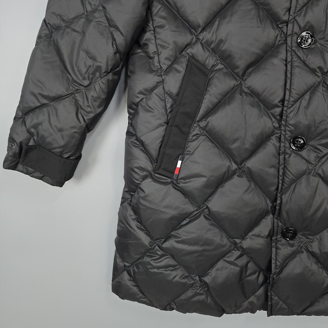 남성 타미힐피거 Tommy Hilfiger 퀼팅 구스 다운 패딩 코트 L 상품이미지3