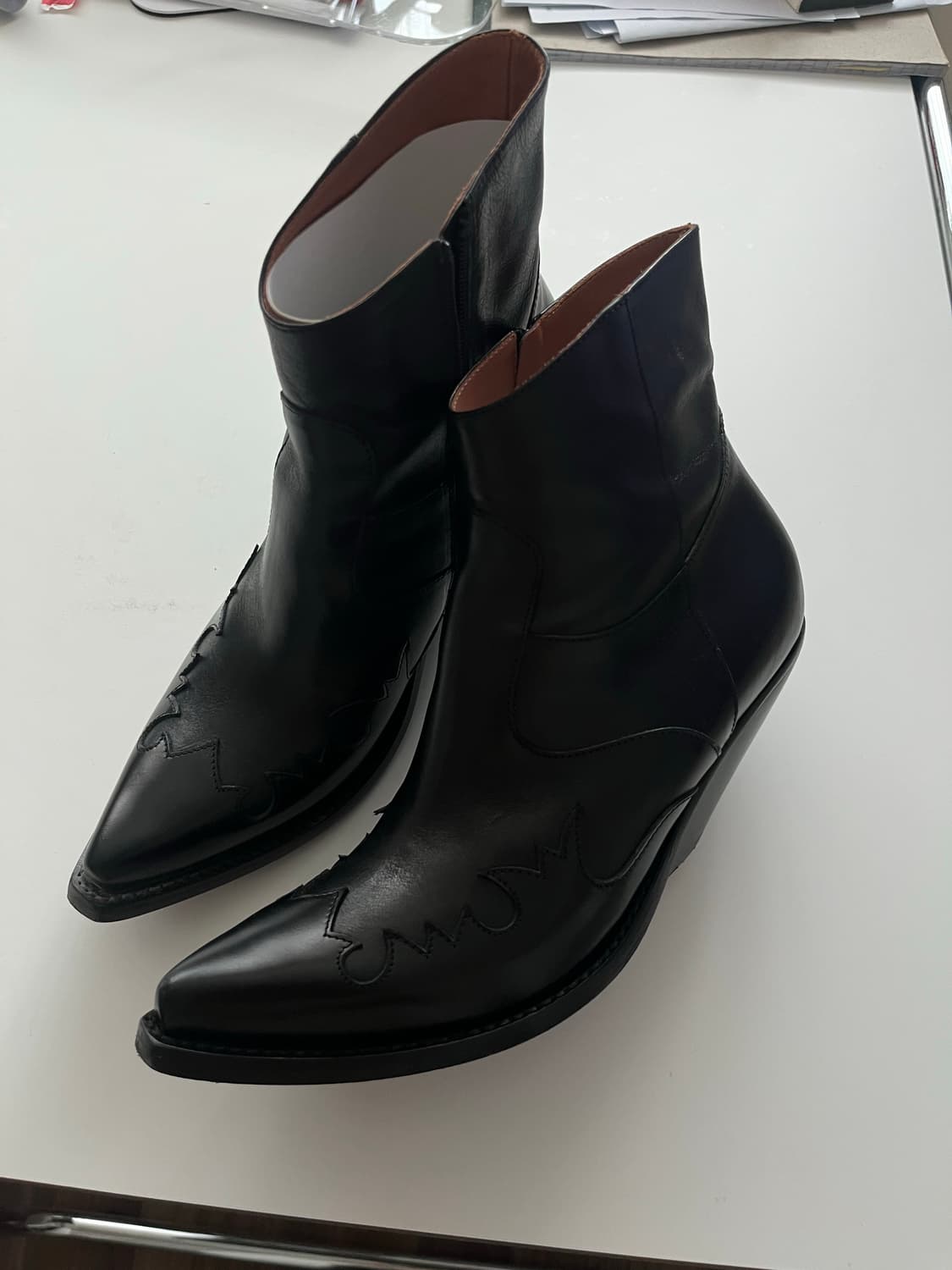 SS20 베트멍 BLOCK HEEL BOOTS 38 상품이미지5
