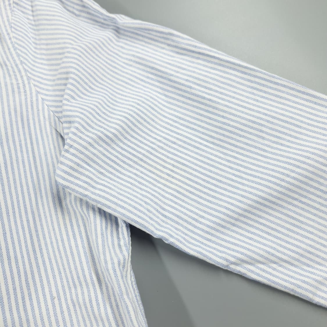 폴로랄프로렌 스카이블루 스트라이프 컬러포니 아메카지 커스텀핏 긴팔 셔츠 상품이미지9