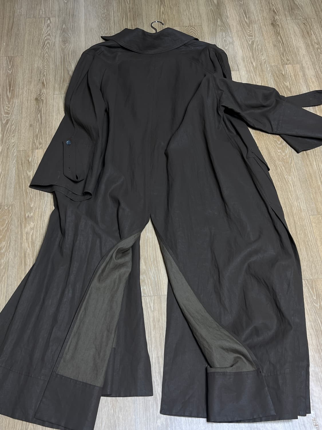 빈티지 아크네 린넨 롱 자켓 상품이미지5