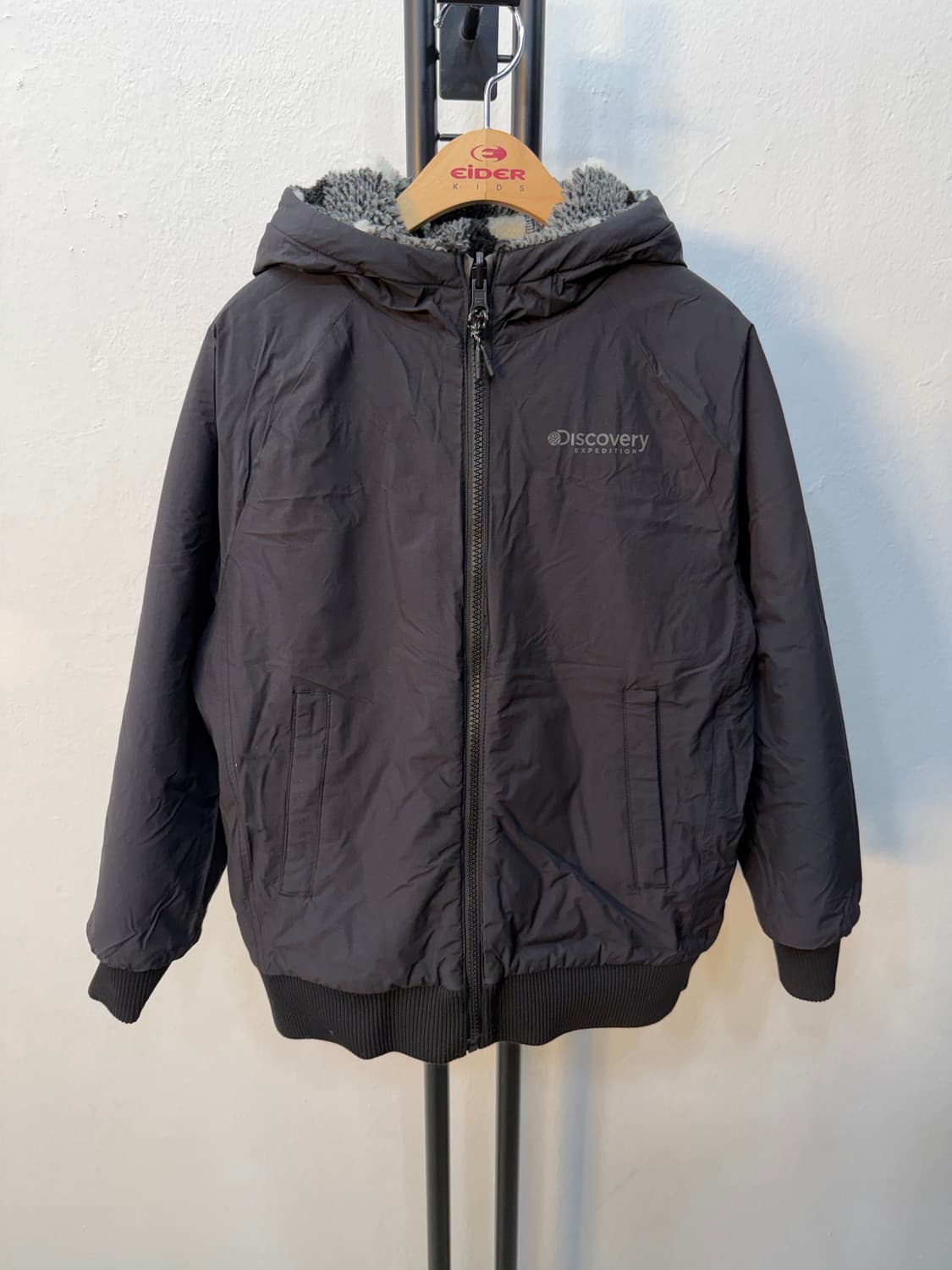 정품) 디스커버리 키즈 리버시블 양면 뽀글이 플리스 자켓 140 상품이미지4