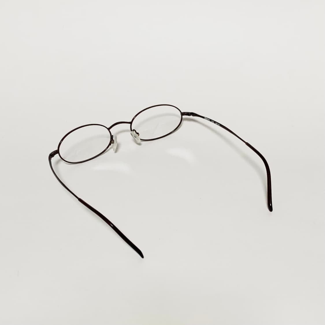 820 데드스탁 딥버건디 와인 오벌 라운드 초경량 프레임 픽키 빈티지안경 상품이미지5