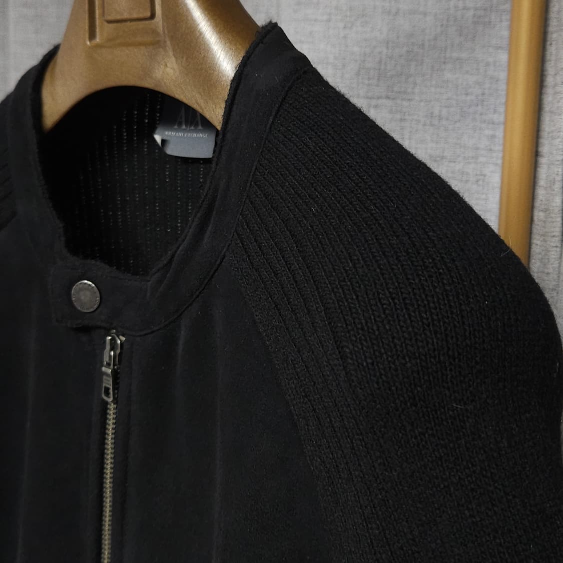 L ) 알마니 익스체인지 남성 스웨이드 니트 상품이미지1