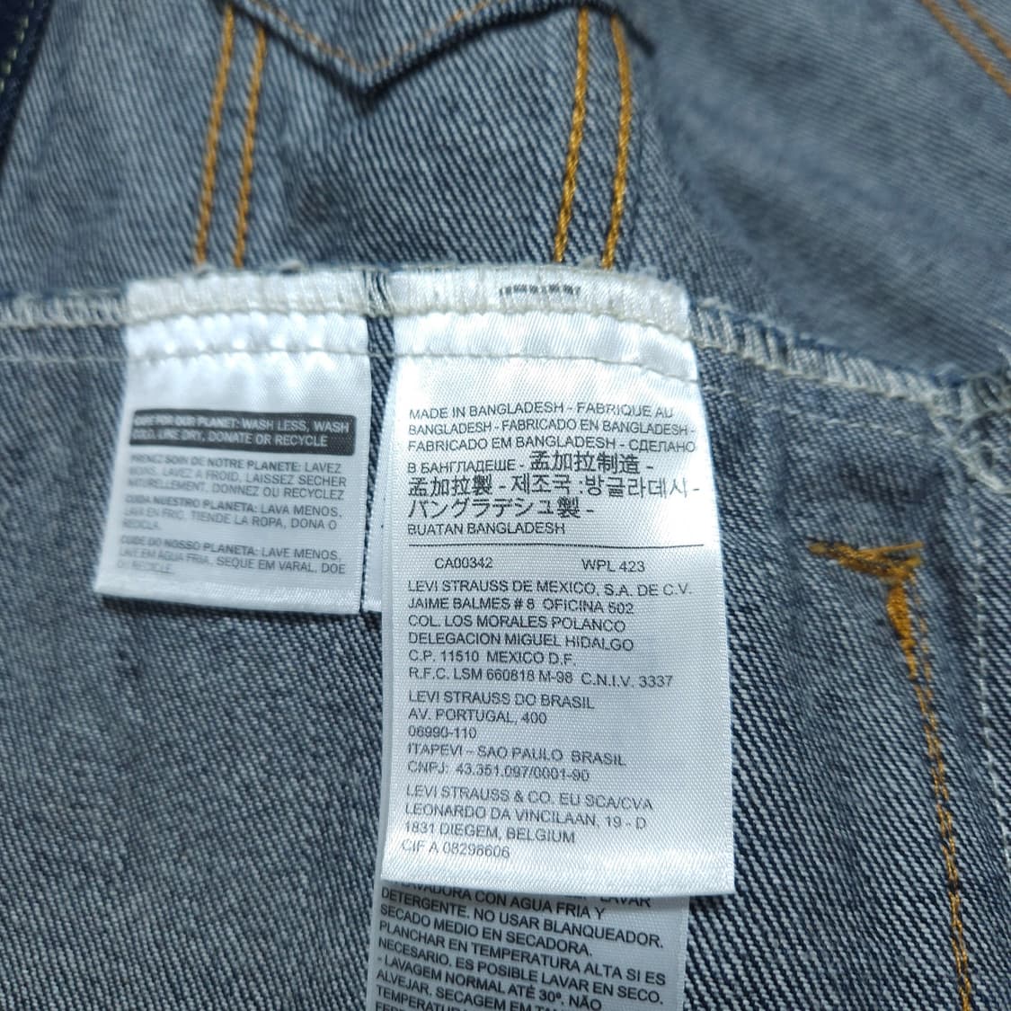 리바이스72334) M 남자 청자켓 트러커자켓 / 왕눈이샵 상품이미지9