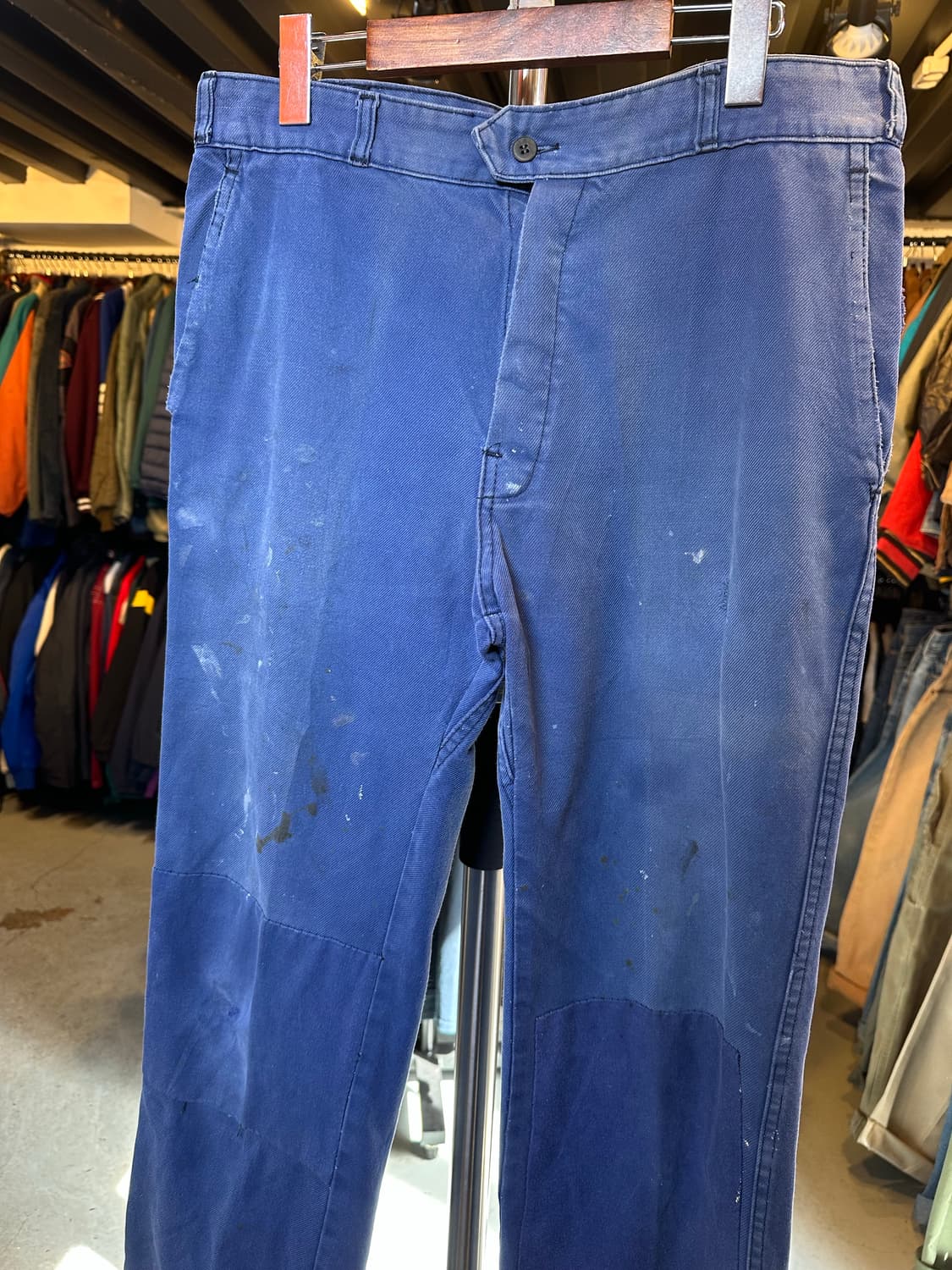 60-70s 프렌치워크웨어 페인팅 프렌치 워크팬츠 상품이미지4