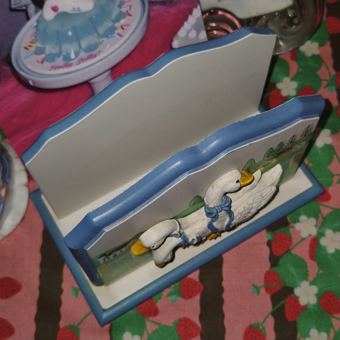 80s 미국 가든 거위 우드 스탠드 홀더 상품이미지7