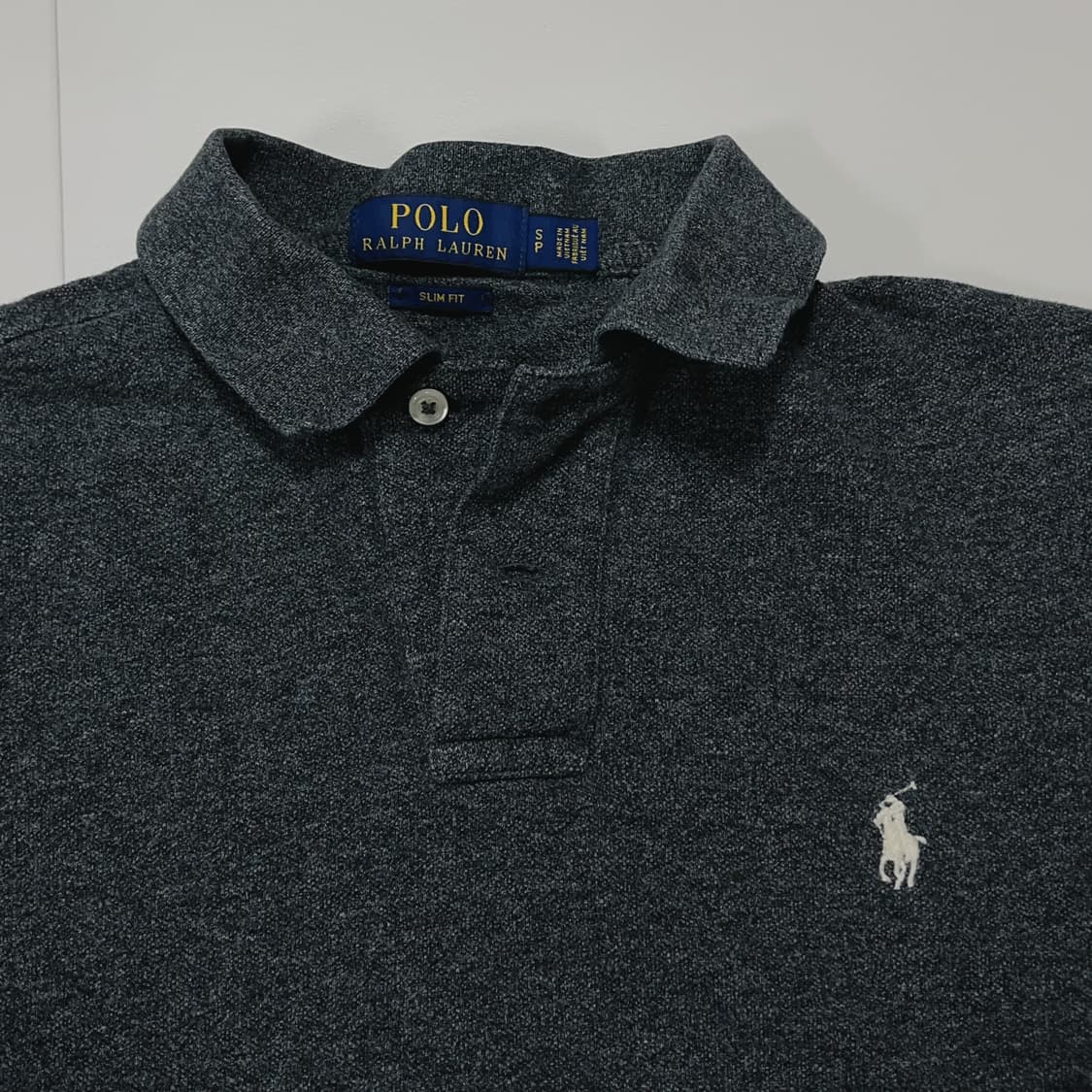 [정품] 폴로 챠콜 / 화이트포니 반팔카라티 [ S ] 상품이미지3