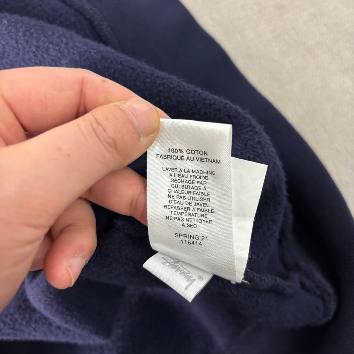 105 스투시 자수로고 스웻조끼 상품이미지5