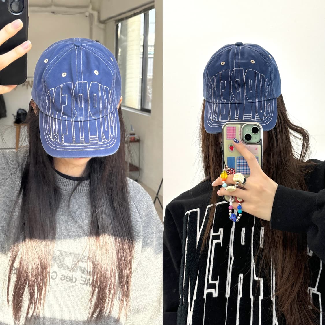 Supreme 스티치 로고 포인트 캡 상품이미지4