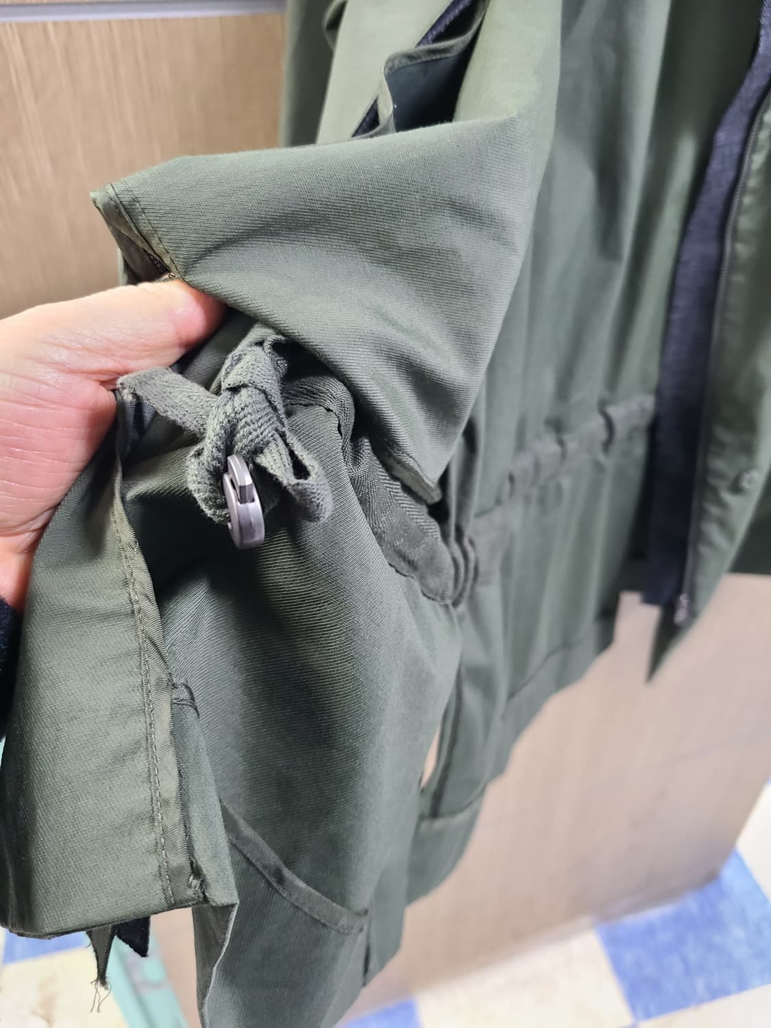 구호 카키색 야상 점퍼 85 상품이미지8