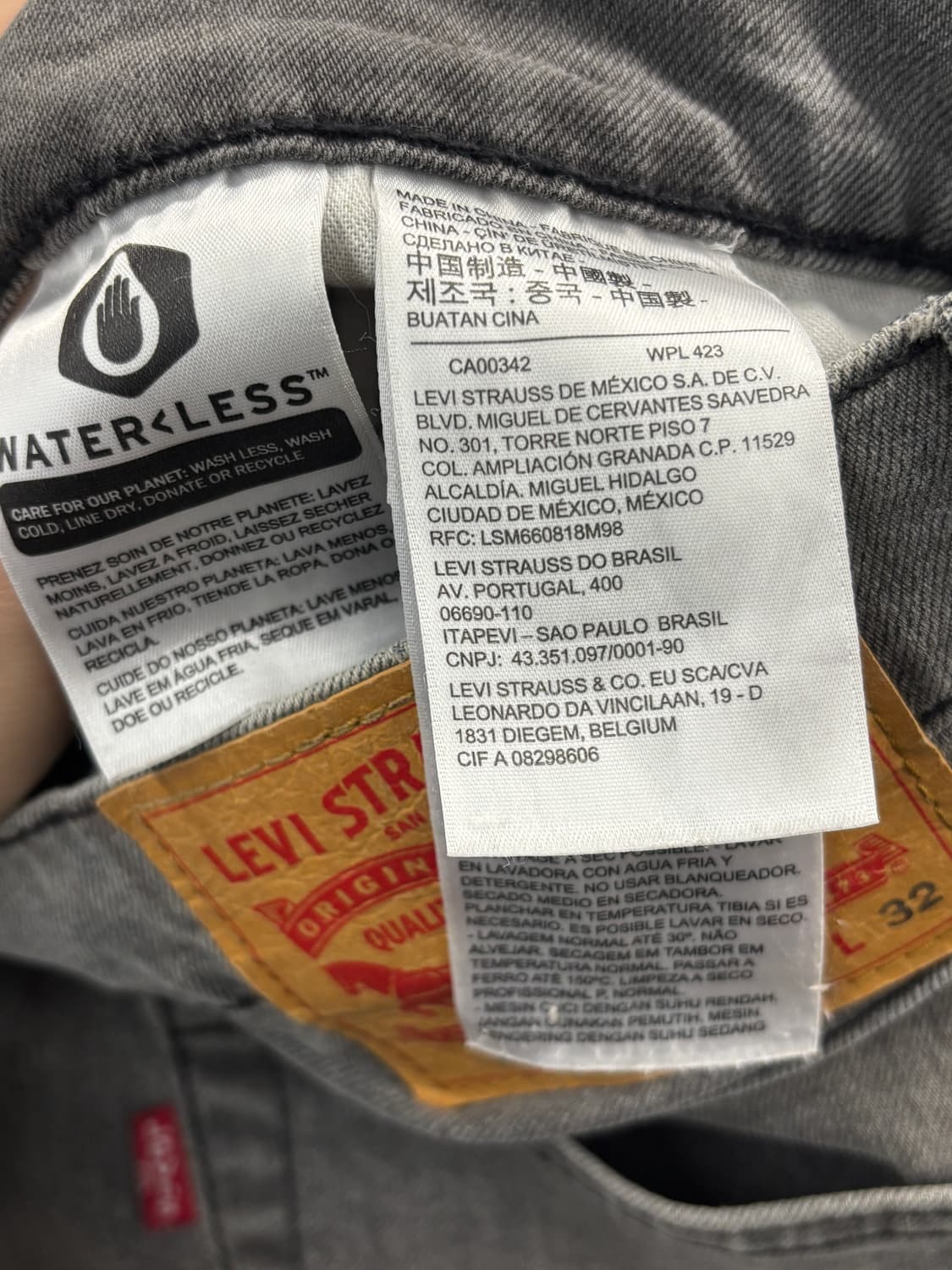 리바이스 502 청바지 W36 L32 상품이미지5