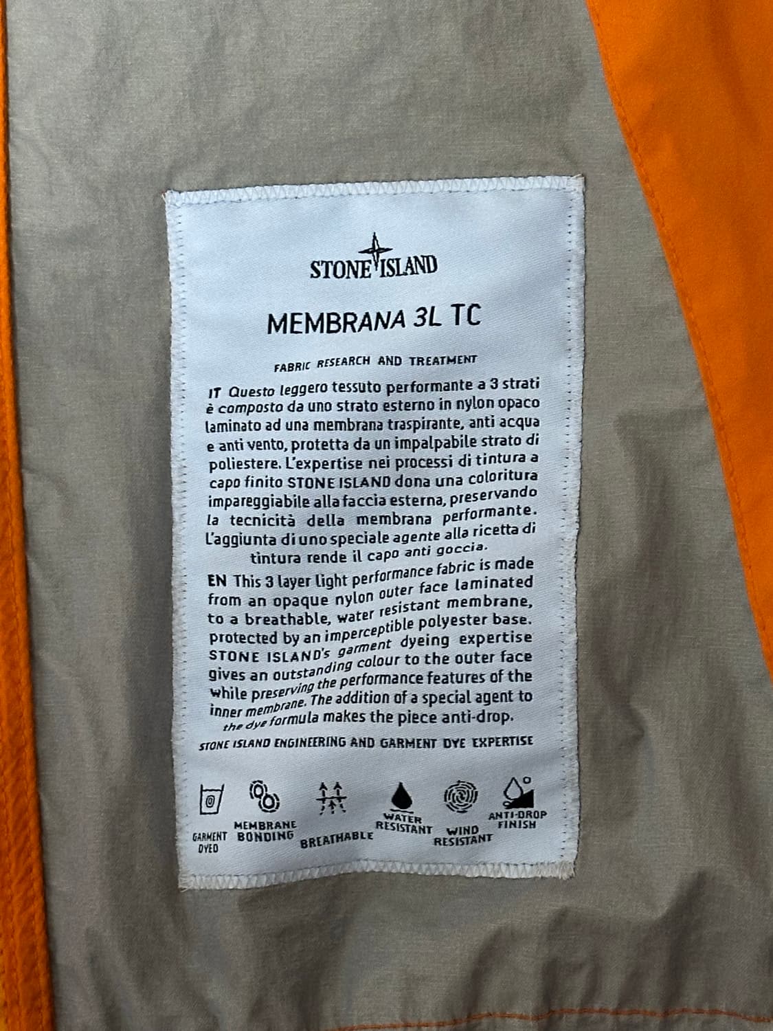 스톤아일랜드 멤브라나 3L tc 자켓 23ss L(105) 상품이미지2