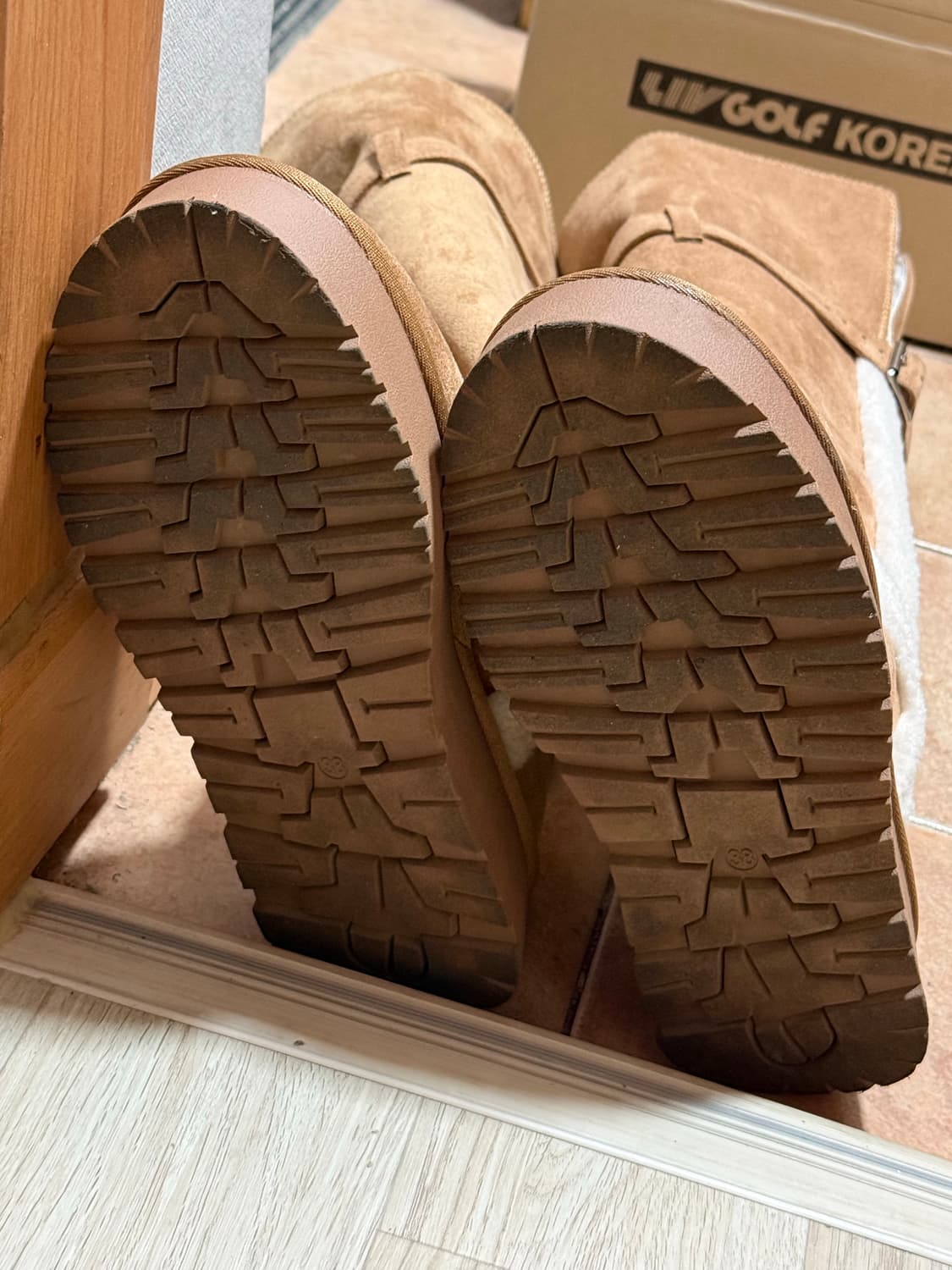 포른른 퍼 스트랩 롱 어그부츠 상품이미지8