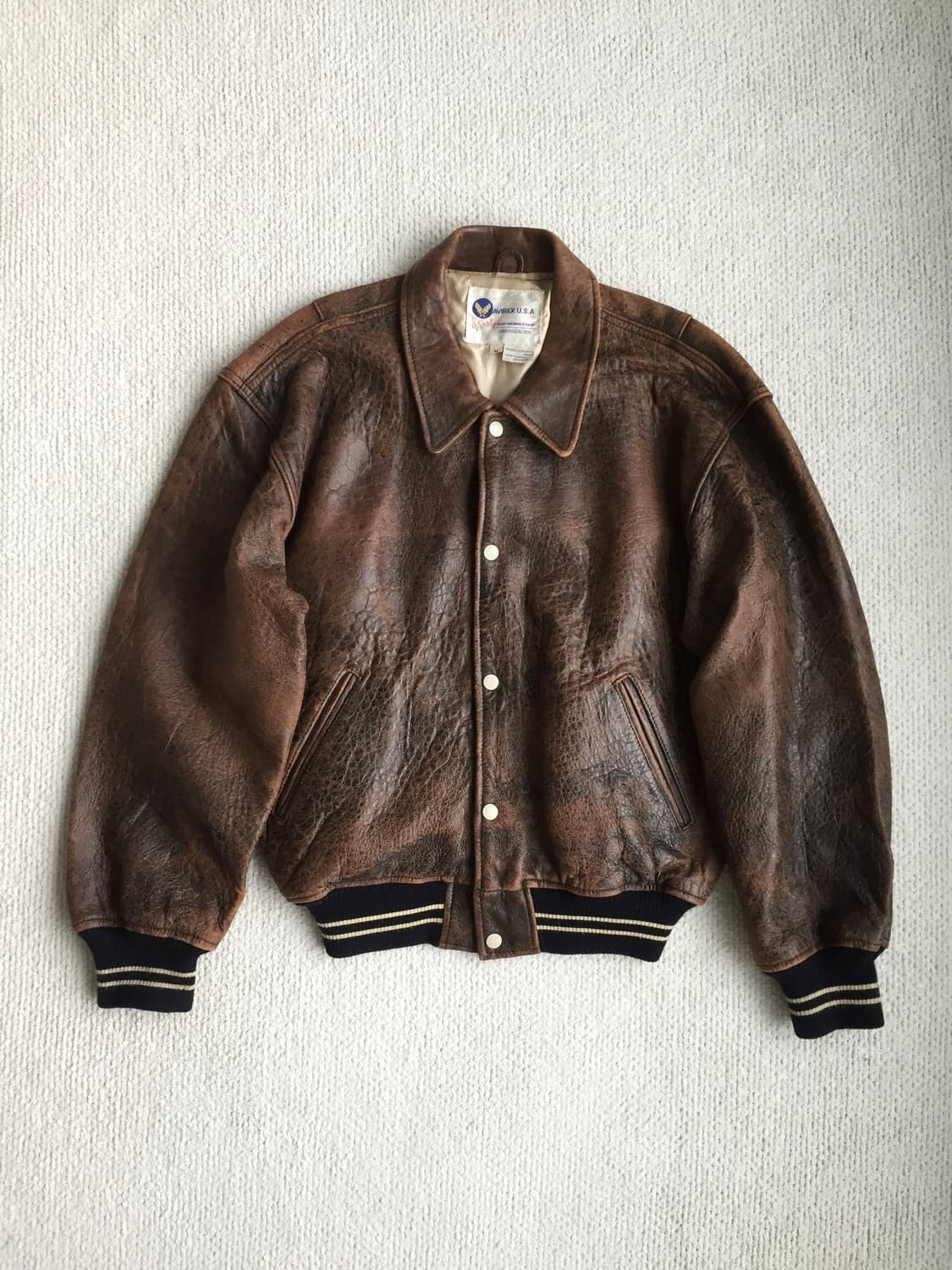 90‘s avirex varsity 바시티 자켓 상품이미지1