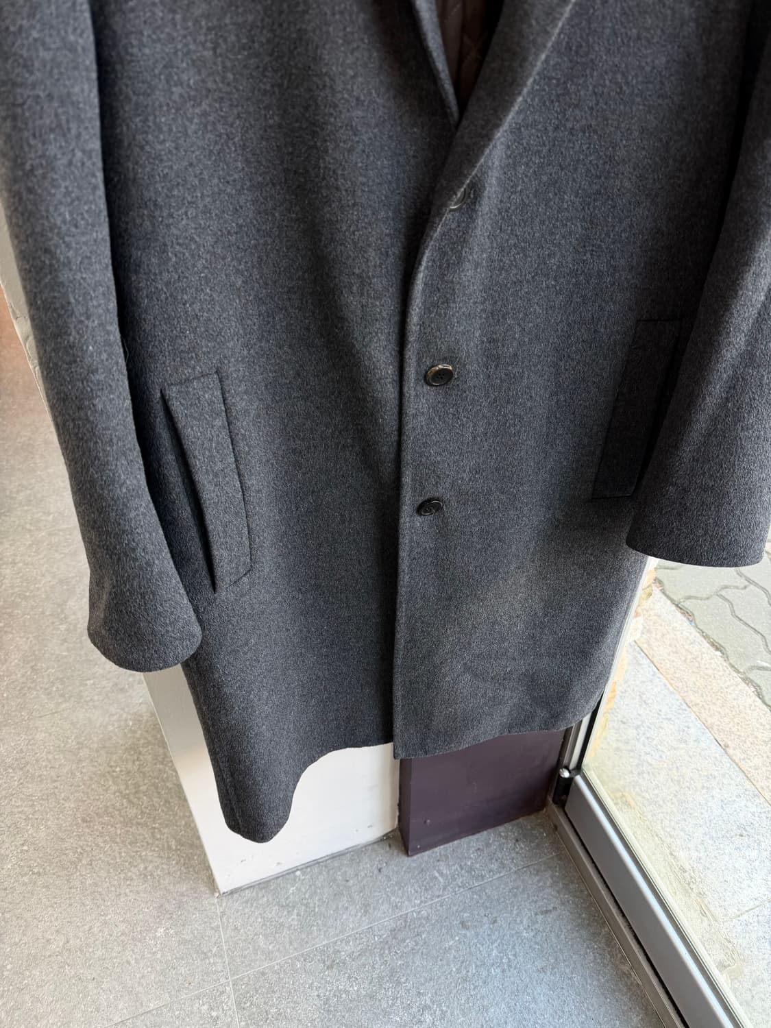 .100~105/ 타임옴므 캐시미어 블렌딩 패딩 코트 상품이미지4