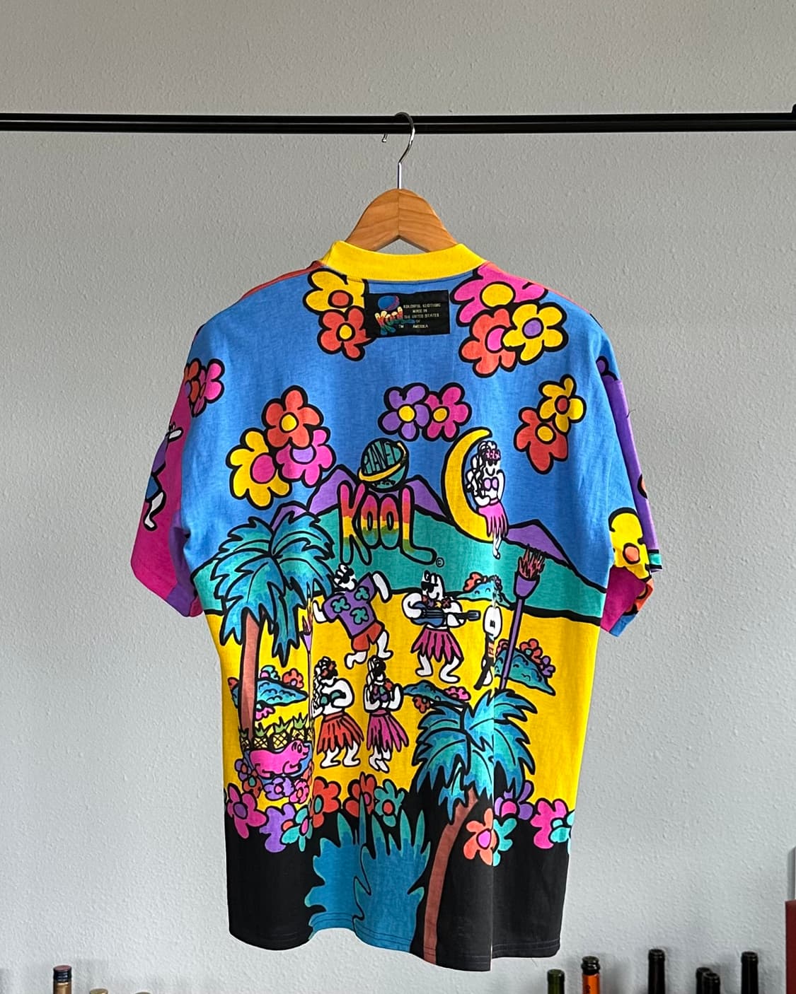 [XL](새상품)90s USA KOOL 컬러풀 아트 티셔츠 상품이미지2