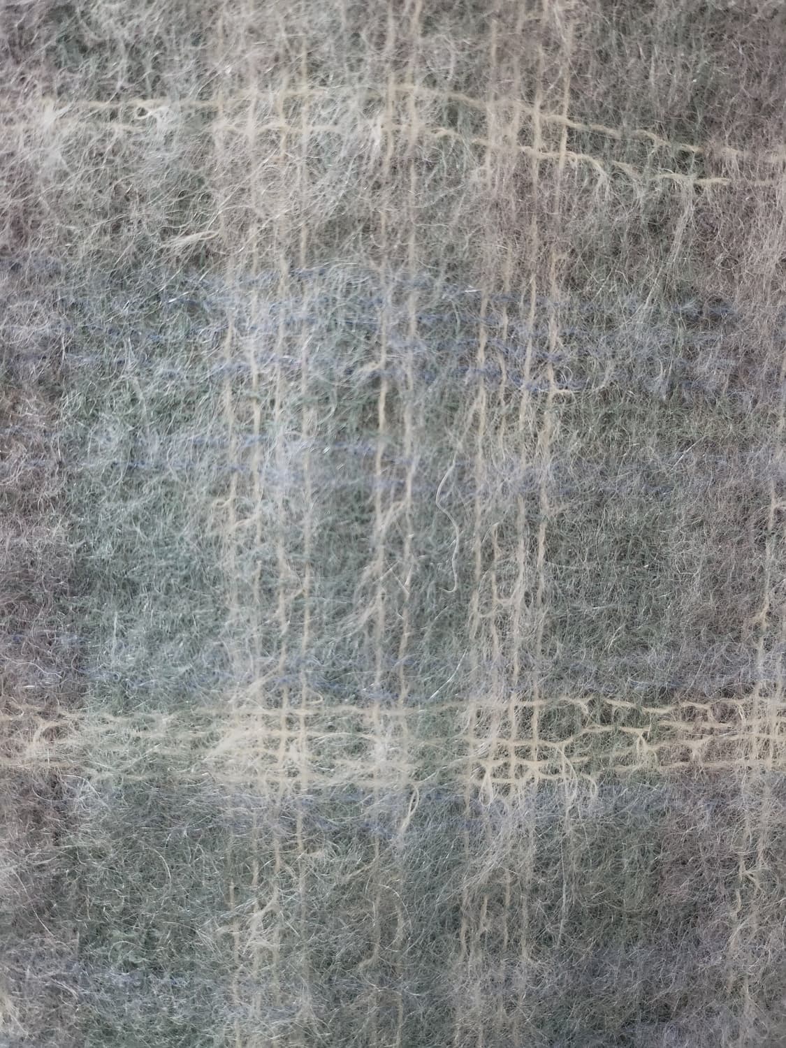 택있는 새상품 모헤어 울 혼방 스코틀랜드 체크 머플러 상품이미지7